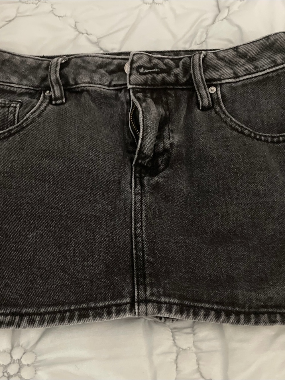 PacSun Black Denim Mini Skirt